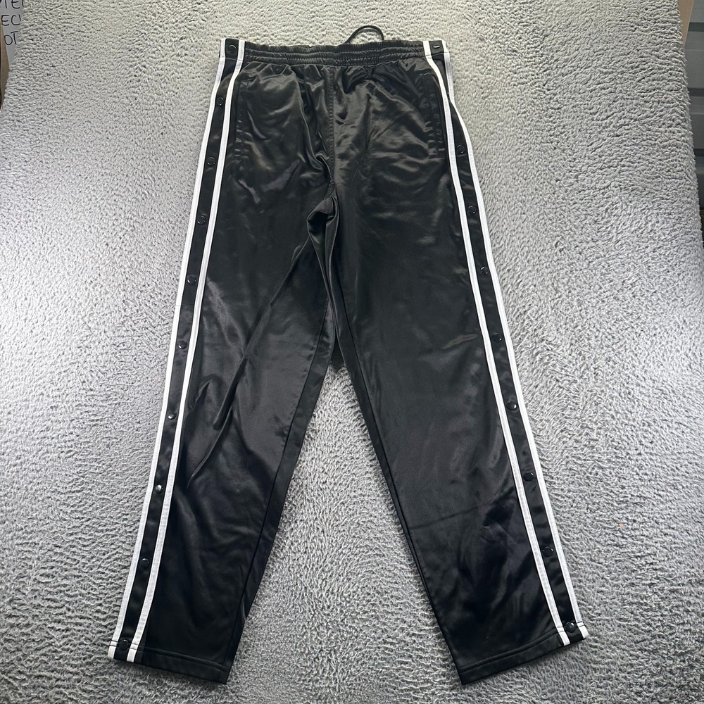 Solare Sporta Sweatpants Mens M Black Polyester Fleece Lined Performance Sports